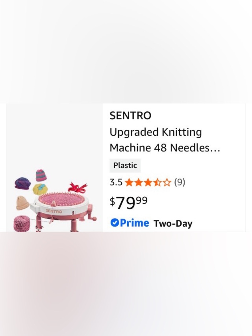 NEW Sentro Updated Knitting Loom Machine – 48-Needle Knitting Machine
